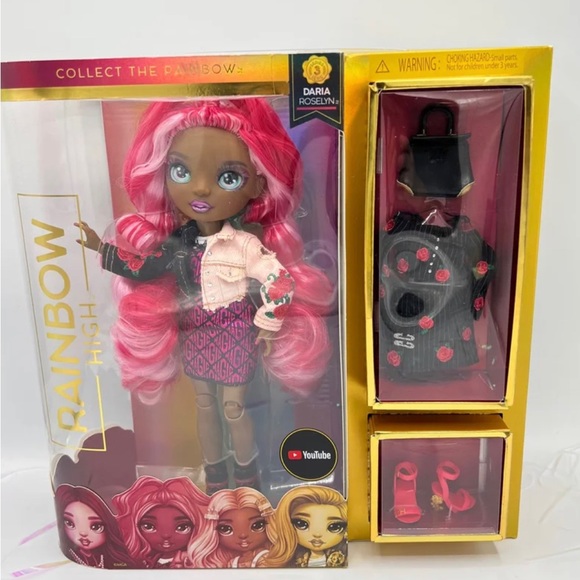 Rainbow High Series 3 Daria Roselyn Fashion Doll New In Box with two outfit - Picture 7 of 14